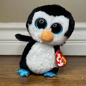 NWT - Ty Beanie Boos, Waddles the Penguin 6" Stuffed Animal.
